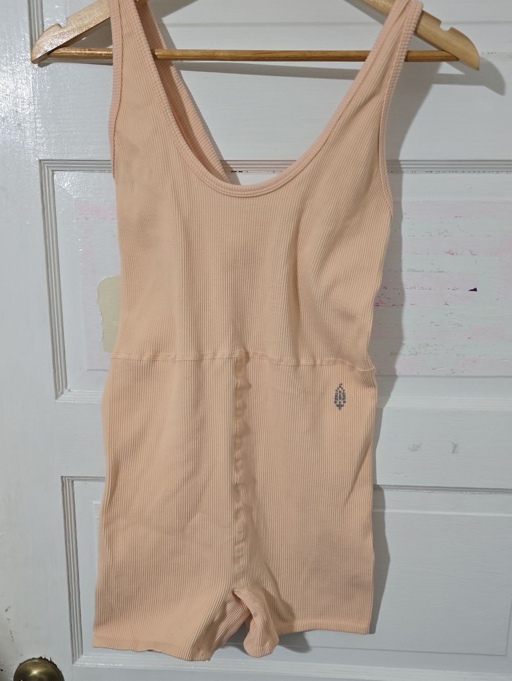 FP Movement by Free People Peach Ribbed One-Piece